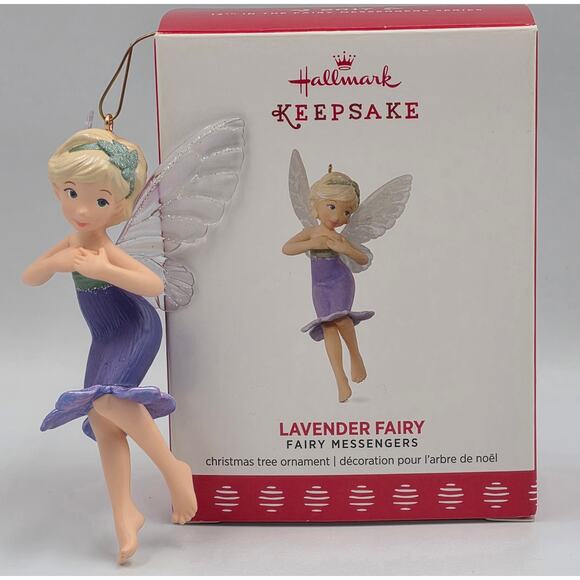 2017 Hallmark Keepsake Tree Ornament 13th Fairy Messengers - Lavender Pixie - Picture 1 of 7